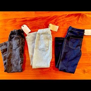 New with Tags Zara Girls Size 8 / 128 Jeggings Jeans Stretchy